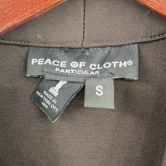 Peace of Cloth Panticular Blazer Jacket Womens Size Small Brown Full Zip Collar - Picture 3 of 11